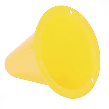10pcs Football Cones Soccer Training Discs Football Marker Poles Flat Square Bottom Stackable for Soccer Training - color: Yellow