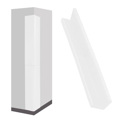 Wall Corner Pads White Two Sides Wall Corner Padding Heavy Duty Wall Safety Padding Waterproof Durable 2 Sides Wall Corner Guards for Protector - color: White, size: 2"x 5"x 72"