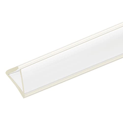 uxcell U Channel Edge Trim, 8.2ft Length Soft Rubber Guard Seal Strip Edge Protector Fit for 12-13mm Edge, (19/32" W x 43/64" H) Clear - size: 19/32"x 43/64"x 8.2ft