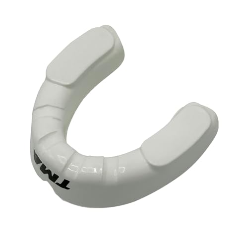 TMA Wrestling Mouth Guard for Boxing MMA Mouth Guard for Adults (Boxing, Martial Arts, Football, Taekwondo, Basketball, Lacrosse, Hockey, MMA) Mouthguard Slim Fit (Green/White, Adult) - color: Green/White