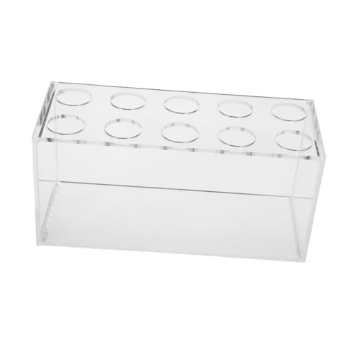 Ipetboom Acrylic Test Tube Rack Slot Inverted Storage Holder for Vials Laboratory Organizer for Space Saving and Secure Placement