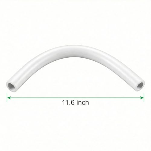 Universal Toilet Refill Tube Hose Pipe Replacement, 11.6 Inch Rubber Water Line, 3 Pack - color: Transparency