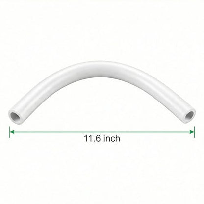 Universal Toilet Refill Tube Hose Pipe Replacement, 11.6 Inch Rubber Water Line, 3 Pack - color: Transparency