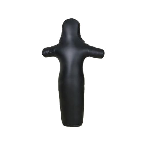 MMA Grappling Dummy Bag Wrestling Dummy Unfilled PU Leather Training Dummy for Adults and Beginners Kick Boxing Practice- 165cm