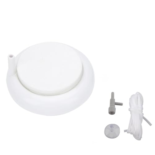 Aquarium Air Stone Plate Leak-Proof Design with Suction Cup Fine Bubble Diffuser for Fish Tank Oxygenation
