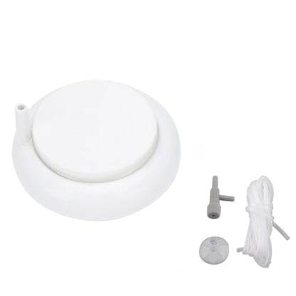 Aquarium Air Stone Plate Leak-Proof Design with Suction Cup Fine Bubble Diffuser for Fish Tank Oxygenation