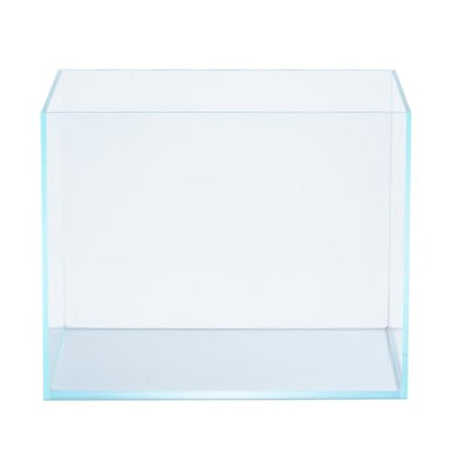 Ultra Clear 7 Gallon Rimless Low Lron Aquarium Tank, 11.8" L × 11.8" W × 11.8" H (30cm x 30cm x 30cm) 1/5 inch Thickness Ultra HD Glass Fish Tank with Black Nano Foam Leveling Mat Included - size: 11.8"L × 11.8"W × 11.8"H
