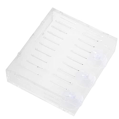 Aquarium Plant Grass Cup Transparent Water Plant Growing Holder, Acrylic Fish Water Plants Planter Grass Container with Suction Cups, Decorative Aquarium Plant Grass Cup
