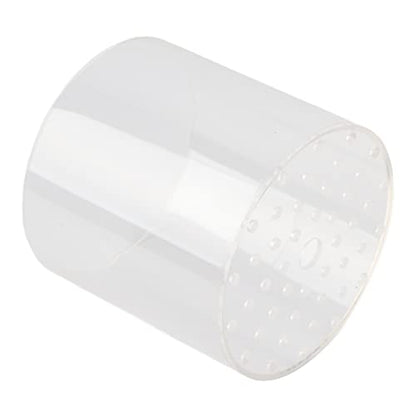 Acrylic Transparent Feeder Cover, Aquarium Feeding to Prevent Fish and Shrimp from Stealing Food, with Center Hole for Feeding Tube, for Reproduction and Safe Feeding in Fish (120mm) - size: 120mm