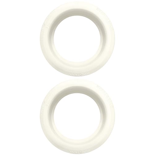 3 inch Hydroseal flexible tank adapter TPV grommet Bulkhead Fitting for PVC Pipe, No-Glue Push-Fit bulkhead connector for Water Tank/Barrel/IBC Tote, Aquaponics Hydroponics Aquarium Drain - size: 3 inches-2Pcs