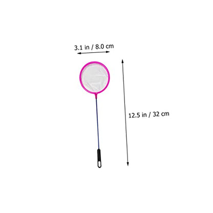 POPETPOP 8pcs Dense Mesh Aquarium Fishing Net with Non-Slip Handle Portable Impurities Tool for Easy Fish Capture and Maintenance Selection