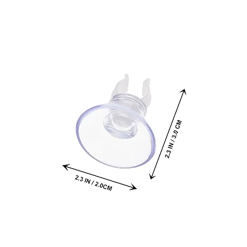 20Pcs Oxygen Hose Holding Suction Cups Fish Tank Clips for Secure Hose Fixation Compact Design for Aquarium Oxygen Pumps and Daily Replacement