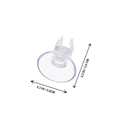 20Pcs Oxygen Hose Holding Suction Cups Fish Tank Clips for Secure Hose Fixation Compact Design for Aquarium Oxygen Pumps and Daily Replacement