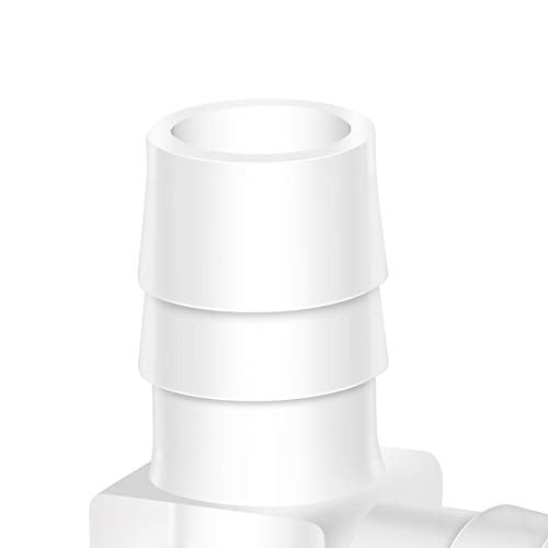5/16" Hose Barb 90 Degree Elbow L Fitting, Plastic 2 Way Equal Barbed Joint Splicer Mender Union Adapter Hose Fitting (Pack of 5) - size: 5/16" (5Pcs)