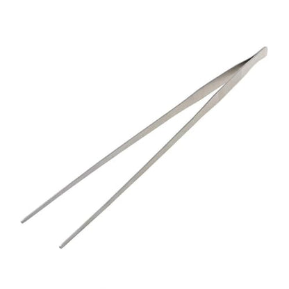 19in Aquarium Tweezers Stainless Steel Straight Tweezer for Against Rust Reptiles Feeding Tongs