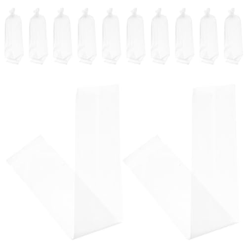 Cabilock 50pcs Aquarium Shipping Bags for Live Fish Transport, Thickened Leak-proof Plastic Fish Packing Pouches 6x34cm Flat Open Containers for Betta and Guppy