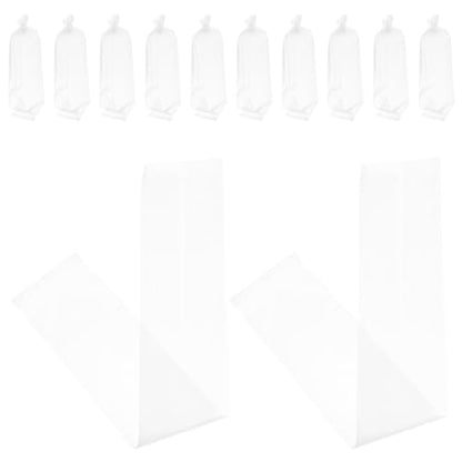 Cabilock 50pcs Aquarium Shipping Bags for Live Fish Transport, Thickened Leak-proof Plastic Fish Packing Pouches 6x34cm Flat Open Containers for Betta and Guppy