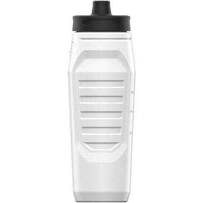 Under Armour Squeeze Water Bottles, 32 oz Water Bottles, Sideline Sports Water Bottle with Quick-Shot Lid, Quick & Easy Hydration, Gym Water Bottles, Squeeze Bottle, 1 32oz Bottle - color: White