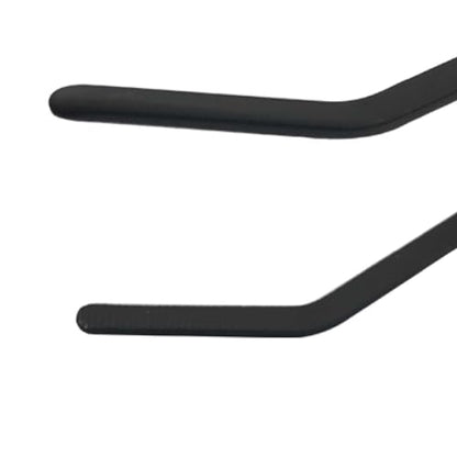 Aquarium Long Tweezers Fish Feeding Tongs Straight and Curved Tweezers for Fish Tank Aquatic Plants, 38CM Feeding Tongs for Hold, Lizards, Bearded Dragon (Black, One Size)