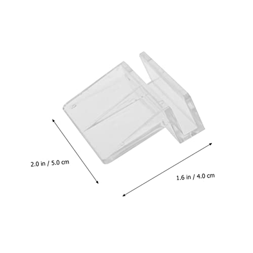 POPETPOP 10pcs Acrylic Aquarium Bracket Fish Tank Support Holder Clear Rack for Glass Covers Suitable for Small Pets