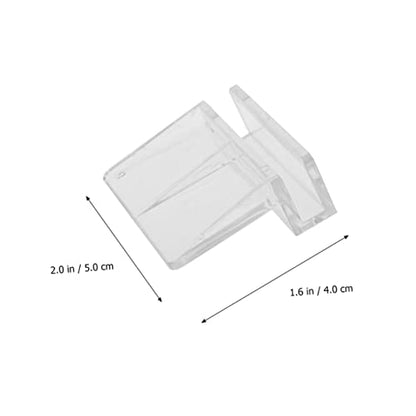 POPETPOP 10pcs Acrylic Aquarium Bracket Fish Tank Support Holder Clear Rack for Glass Covers Suitable for Small Pets