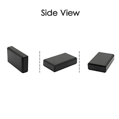 Project Box, 5 Pieces ABS Electrical Box Small Junction Box for Electronics PCB Case,Electronic Hobby Box Black, Outside Size 2.8 x 1.7 x 0.7 inch (70x 42x 18 mm) - size: 2.8" x 1.7" x 0.7"(5pc)