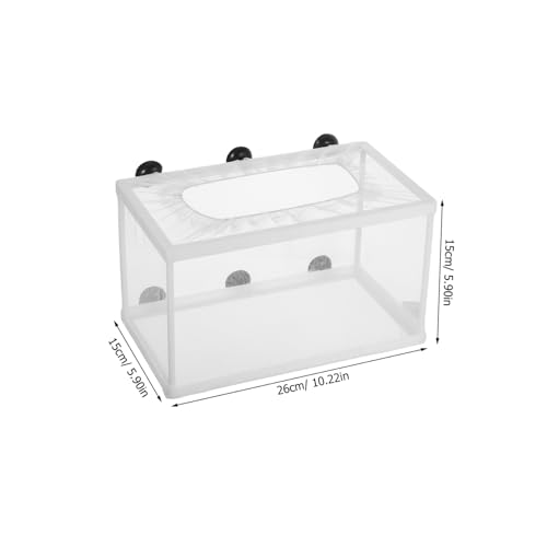 Happyyami Aquarium Mesh Fish Isolation Box Large Net Fish Tank Separator for Betta Aquarium