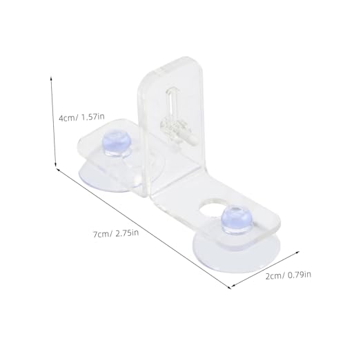 4sets Aquarium Divider Clips Transparent Fish Tank Partition Board for Easy Separation and Secure Living Environment for Pet Fish