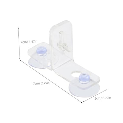 4sets Aquarium Divider Clips Transparent Fish Tank Partition Board for Easy Separation and Secure Living Environment for Pet Fish