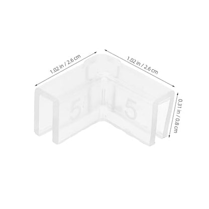 Levemolo 10pcs Multifunctional Corner Guards for Aquariums and Furniture Transparent Shaped Edge Protectors Material for Comprehensive for Various