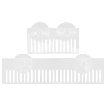 BESTonZON Removable Acrylic Fish Tank Overflow Comb 2-Pack Aquarium Water Comb for Preventing Overflow and Separating Fish Compatible with Various Aquariums Easy Maintenance