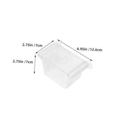 GANAZONO 4pcs Double-Layer Fish Fry Incubator Box Self-Floating Aquarium Breeding Box for Fish Tank Nursery and Isolation of Betta
