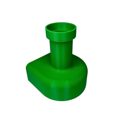 REEFSHAPE Pipe Design Aquarium Viewing Tunnel | Underground Fish & Shrimp Corner Hideout with Pipe Entrance | Made in USA (Green, Single Pipe) - color: Green, Single Pipe