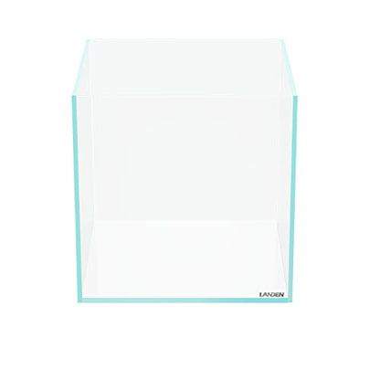 25C 3.7 Gallon Cube Rimless Low Iron Aquarium Tank, W9.84×D9.84×H9.84 in(25x25x25cm) 5mm Thickness with Nano Foam Leveling Mat Included - size: 3.7Gal W9.84×D9.84×H9.84 in(25x25x25cm)