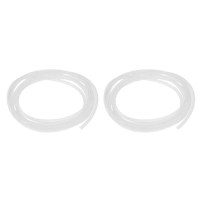 Pump Tubing, 4mm ID x 6 mm OD 9.8ft Aquarium Hose,(White, 2 Pack), Intended for Saltwater Reef Tank/Aquarium Pump Fluid Transfer/Replacement Tubing for Container