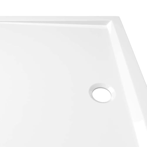vidaXL Rectangular ABS Shower Base Tray Home Indoor Bathroom Hardware Fixture Plumbing Low Threshold Shower Tray Bath Base White 39.4" - color: White, size: 27.6" x 39.4"