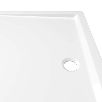 vidaXL Rectangular ABS Shower Base Tray Home Indoor Bath Bathroom Hardware Fixture Plumbing Low Threshold Shower Tray Bath Pan Base White 43.3" - color: White, size: 31.5" x 43.3"