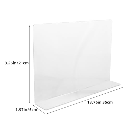 VOSAREA Acrylic Sink Splash Guard, Freestanding Kitchen Splash Panel Barrier Behind Faucet Kitchen Island Sink Backsplash Guard 13.76x8.25in