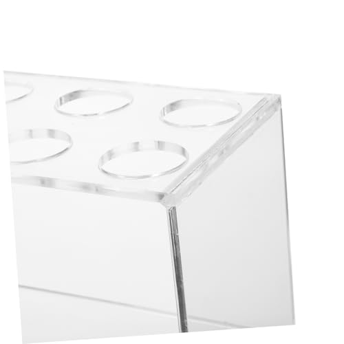Ipetboom Acrylic Test Tube Rack Slot Inverted Storage Holder for Vials Laboratory Organizer for Space Saving and Secure Placement