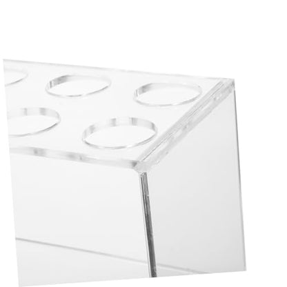 Ipetboom Acrylic Test Tube Rack Slot Inverted Storage Holder for Vials Laboratory Organizer for Space Saving and Secure Placement