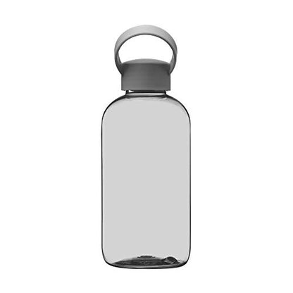 DISCOUNT PROMOS 10 Beau Water Bottles with Handle Set, 20 oz. - Flexi-Grip, Plastic, Drinkware - Smoke - color: - Blank - Smoke, size: 10 bottles
