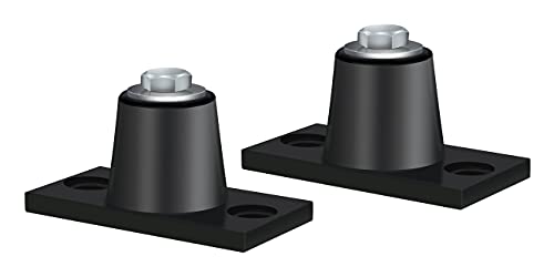 Floor Mount Vibration Isolator, 100% Neoprene, Capacity Range: 15 to 45 lb. - size: 15 to 45 lb.
