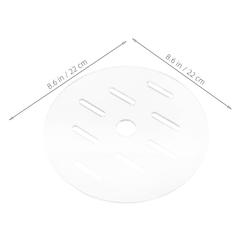 BETOOKY Fish Tank Lid: 22cm/8.65" Round Aquarium Lid Cover - Transparent Acrylic Tank Protective Cover - Replacement Decor Accessory for Fish Bowl Terrarium - size: 22.00X22.00X0.30CM