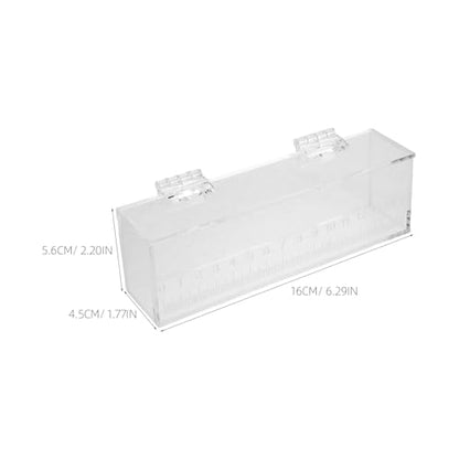 Acclimation Box for Saltwater Fish: Shrimp Breeding Box - Clear Acrylic Fish Isolation Breeding Tank - Aquarium Incubator for Baby Clownfish Guppy - size: 16.00X5.60X4.50CM