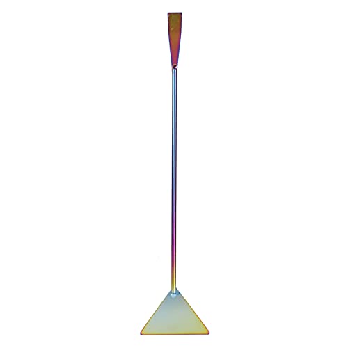 GLOGLOW Long Sand Spatula, Stainless Steel Plant Tool, Substrate Smoothing 32cm Long for Aquarium Maintenance and Gardening