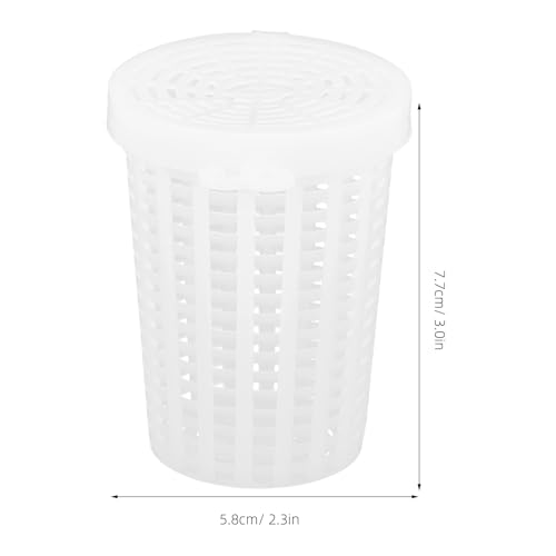 VANZACK 10Pcs Fishing Bait Cage Traps Feeder Holder Box Large Size Baits Case Barrel Fish Lure Plastic Basket Fishing