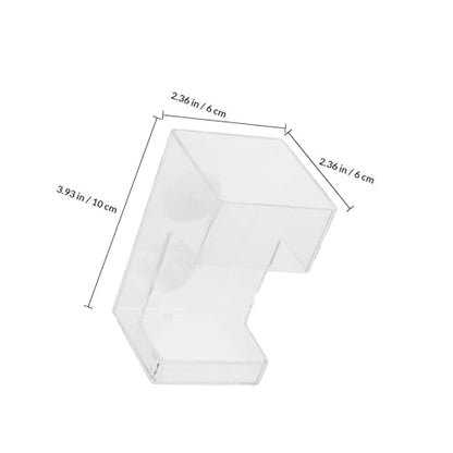 BESPORTBLE Acrylic Fish Feeder with Suction Cup Stationary Feed Tube Anti-Drift Design for Aquarium Fish and Shrimp Feeding Accessory