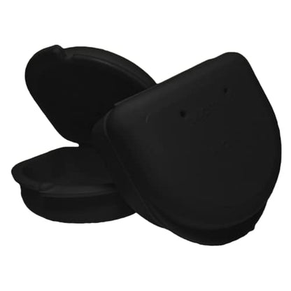 Dental Retainer Cases with Vent Holes, Black, 2 Ct - color: Black