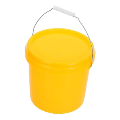 Plastic Storage Bucket with Lid Durable Food Storage Pail for Kitchen Laundry and Household Use Versatile Oil Milk and Bin Portable Design for