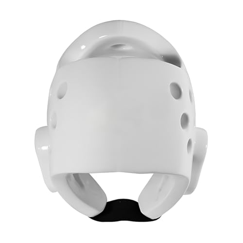 Youth & Adults Taekwondo Karate Headgear MMA Martial Arts Helmet, Soft Head Gear for Martial Art Grappling Muay Thai Kickboxing Taekwondo - color: WHITE, size: Small
